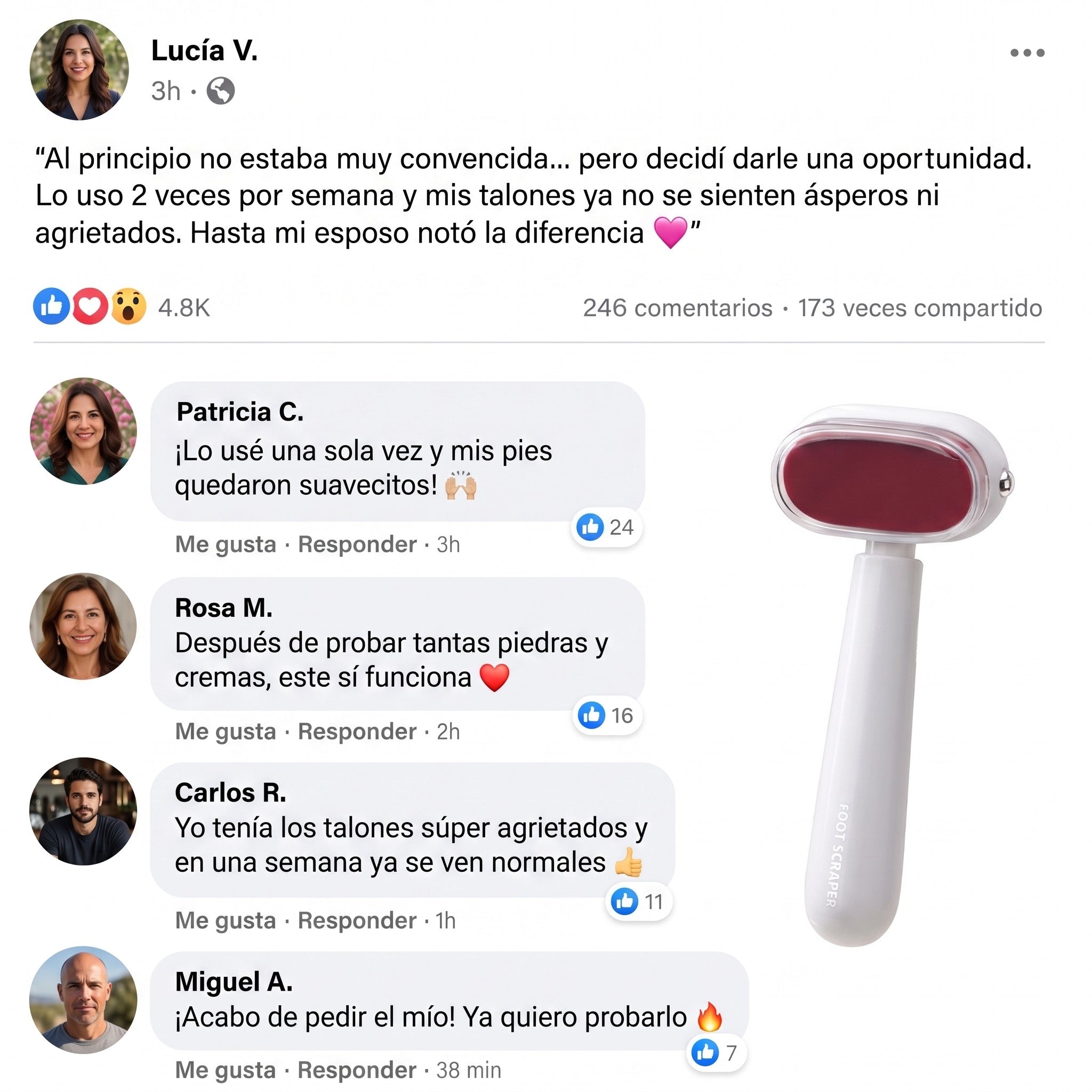 Removedor de Callosidades en Una Pasada